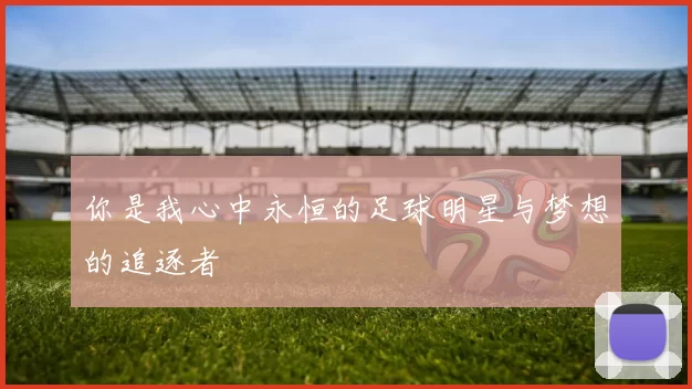 你是我心中永恒的足球明星与梦想的追逐者